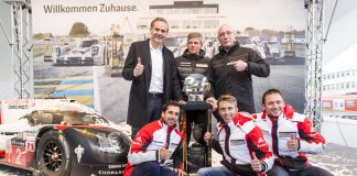The Le Mans trophy has arrived at the Porsche Museum