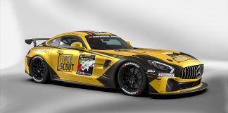 24H Dubai : la Mercedes-AMG GT4/Winward HTP Motorsport aux couleurs RACE Scout