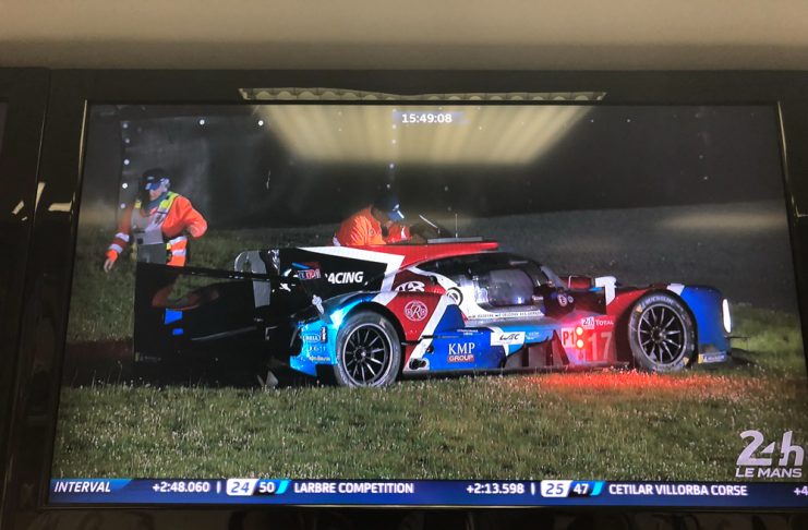 La BR1/SMP Racing 17 de Matevos Isaakyan sort de la piste