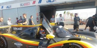 Equipe Virage en essais à La Ribera avec sa Ligier JS P3