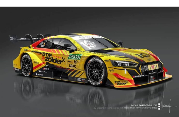 Une livrée spéciale pour l’Audi RS 5 DTM/WRT à Bruxelles