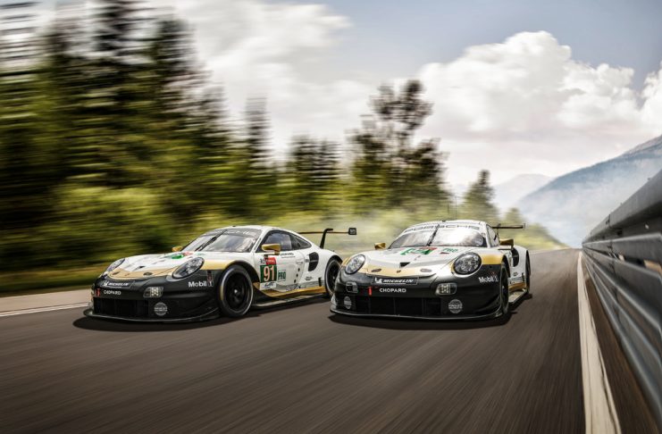 Des livrées spécifiques pour les Porsche officielles