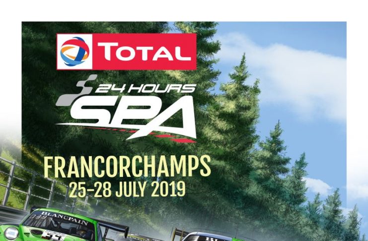 24H Spa : le poster 2019 et le programme se dévoilent, 70 GT3 déjà confirmées…
