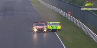 24H Nürburg : Kevin Estre prend la tête en dépassant dans l’herbe (vidéo)