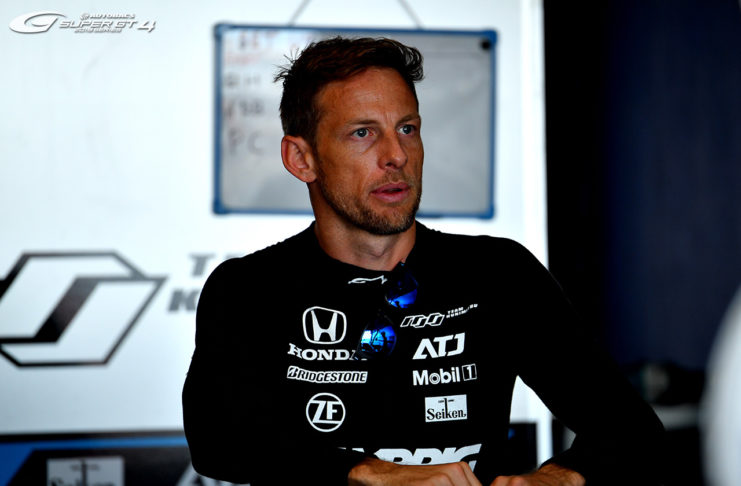Jenson Button en piste à Hockenheim