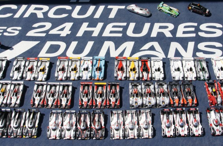 Gros plan sur la collection de miniatures d’Audi LMP1 de Franck Boulay