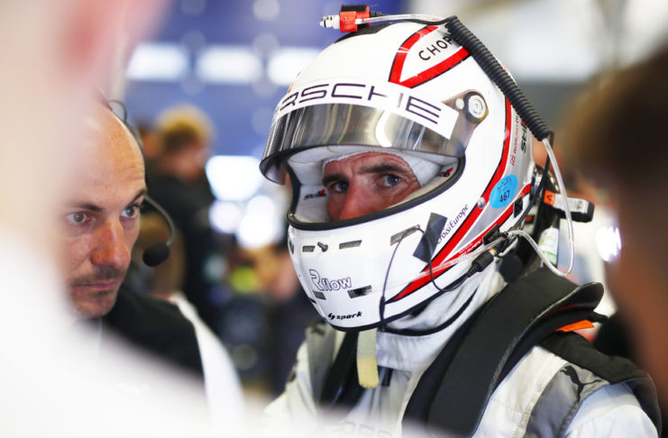 Romain Dumas à Pikes Peak avec une Porsche engagée par Champion